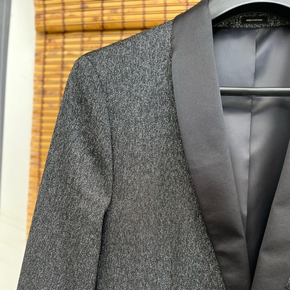 J. Ferrar Dinner Jacket Charcoal Sparkle - Picture 4 of 5